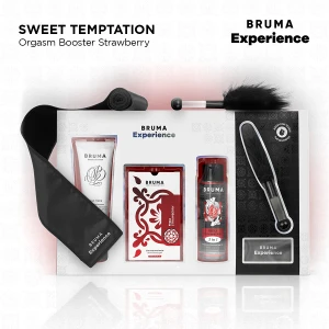 BRUMA XPERIENCE - KIT TENTAÃÃO DE MORANGO DOCE COM POTENCIALIZADOR DE ORGASMO